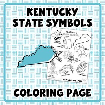 Kentucky State Symbols | Coloring Page | State Unit | Social Studies | Activity