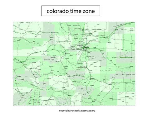 Colorado Time Zone Map | Mountain Time Zone Map Colorado