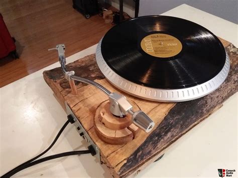 Custom Turntable Vinyl Record Player with Live Edge Solid Wood 2" Thick Base Photo #1456583 - US ...