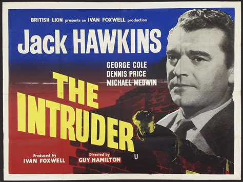 THE INTRUDER (1953) Original Vintage Uk Quad Film Movie Poster ...