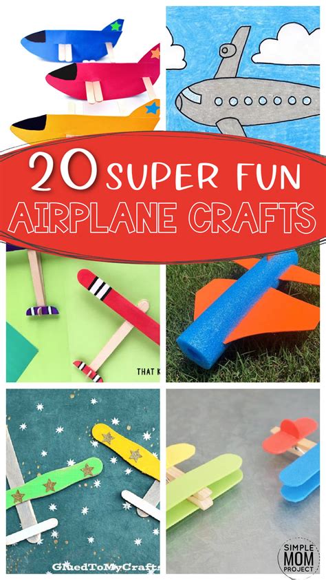 20 Easy Airplane Craft Ideas for Preschooler Kids – Simple Mom Project