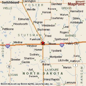 Jamestown, North Dakota Area Map & More