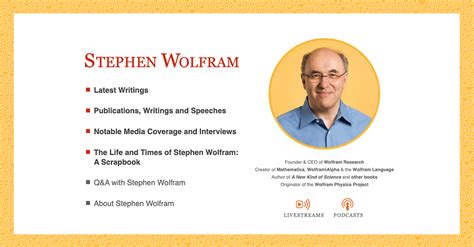 Stephen Wolfram: Official Website