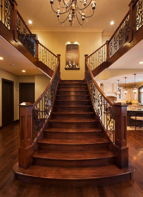 Custom Elegant Maple Stair - Traditional - Staircase - Edmonton - by Specialized Stair and Rail ...