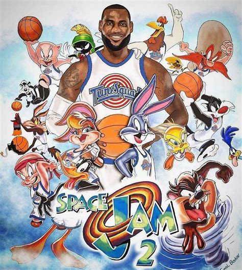 Who’s excited about Space Jam 2? 🔥 | Basketball drawings, Lebron james ...