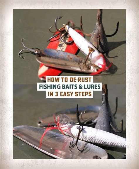 How to remove rust from fishing baits and lures in three easy steps using Metal Rescue Rust ...