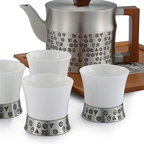 Royal Selangor Hand Finished Five Elements Collection Pewter Tea Set ...