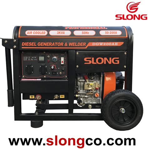 Slong 3kw 4kw Diesel Generator Set 180A 220A Diesel Welding Machine - Diesel Generator and ...