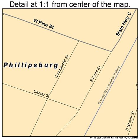 Phillipsburg Missouri Street Map 2957368