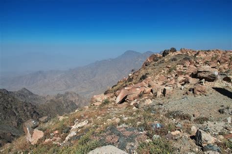 Premium Photo | The view of hejaz mountains in saudi arabia