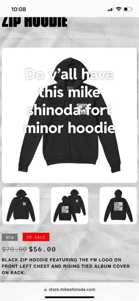 Do y’all have this mike shinoda fort minor hoodie : r/LinkinPark