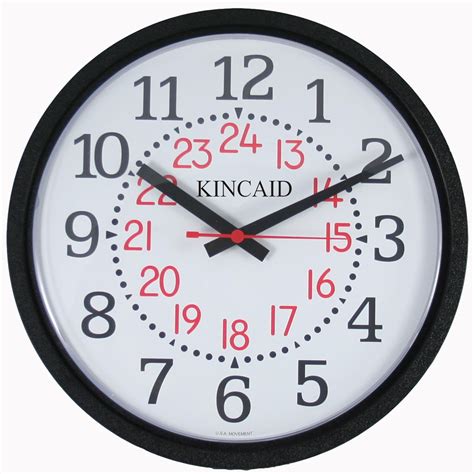 Kincaid Wall Clock with Military Time: Amazon.ca: Home & Kitchen