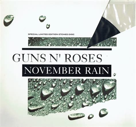 Guns N' Roses - November Rain (Vinyl, 12", 33 ⅓ RPM, Single Sided, Single, Etched, Limited ...