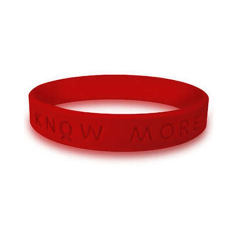 Red Silicone Wristband Bracelets