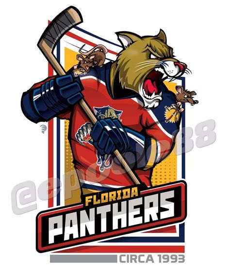 Retro mid-1990s Florida Panthers, courtesy of that great cartoonist #EPoole88. | Florida ...