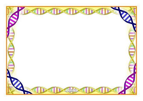 DNA-Themed A4 Page Borders (SB12020) | Printable teaching resources, Printable scrapbook paper ...