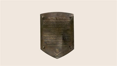 Memorial Plate the Płock cathedral - 3D model by FWNDK [8112614 ...