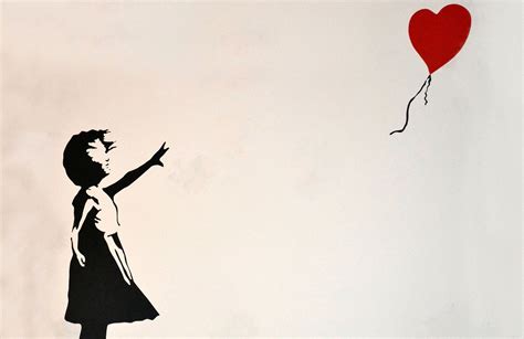 Banksy Balloon Girl Mural, custom made to suit your wall size by the UK’s No.1 for murals ...