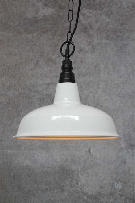 Industrial Warehouse Pendant Light | Black, White, Green Shade — Fat ...