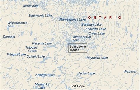 Lansdowne House, Ontario area map & More