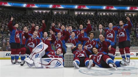 NHL 14 - Colorado Avalanche Stanley Cup Championship Celebration - YouTube