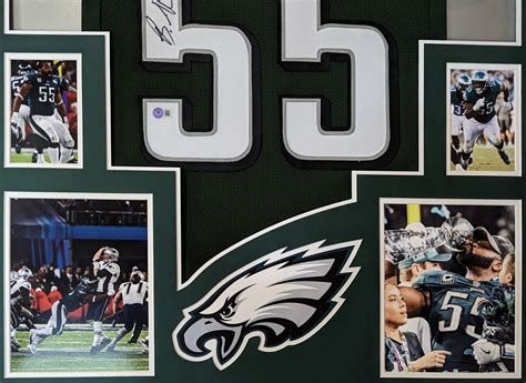 FRAMED PHILADELPHIA EAGLES BRANDON GRAHAM AUTOGRAPHED SIGNED JERSEY ...