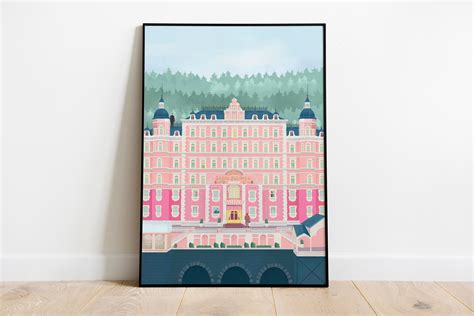 The Grand Budapest Hotel Wall Art Print Movie Poster Home - Etsy