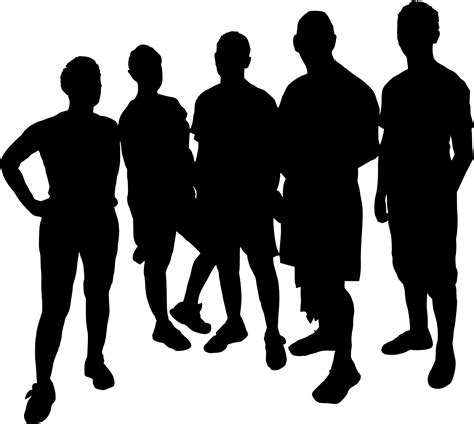 10 Group Photo Silhouette (PNG Transparent) | OnlyGFX.com