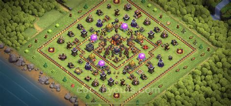 Trophy (Defense) Base TH10 with Link, Hybrid - Clash of Clans 2023 ...