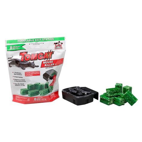 Tomcat Mouse Killer Refillable Bait Station (8-Pack)-22478 - The Home Depot