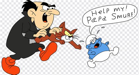 Dibujo de fan art de gargamel, gargamel y azrael, mamífero, gato como ...