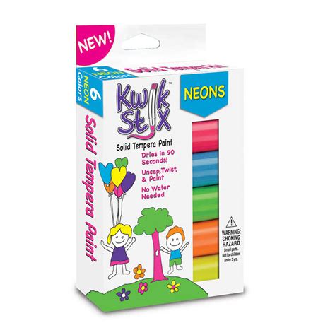 TeachersParadise - Kwik Stix™ Kwik Stix Solid Paint Neon Colors 6ct ...