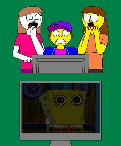 Watching the bootleg SpongeBob episode by MeatBallGaming on DeviantArt