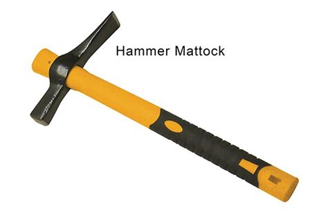 What are the different types of mattock head?