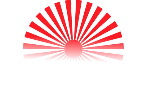 Japan Sunburst Design Red White Radial Pattern PNG | PNG All