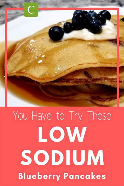 Low Sodium Blueberry Pancakes Recipe [Only 60mg/Serving] | Recipe | Low ...