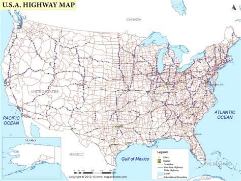 Road Map Printable