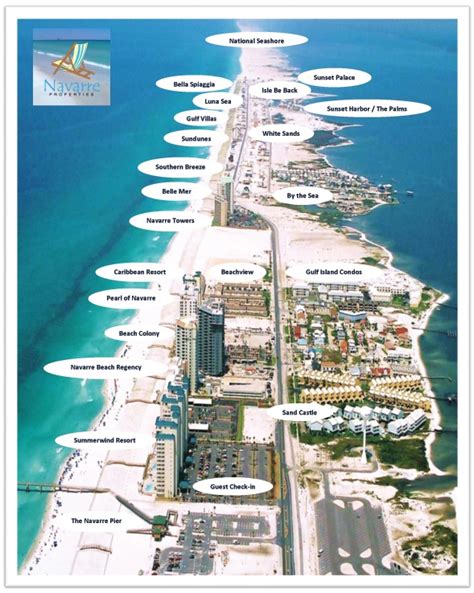 Area Map & Directions in Navarre Beach | Navarre Properties