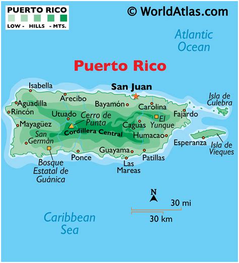 Printable Puerto Rico Map