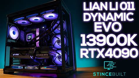 Lian Li O11 Dynamic Evo w/ i9-13900k + RTX 4090 Custom PC Build - YouTube