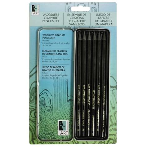 Art Alternatives Woodless Graphite Pencils Art Tin Set | Michaels | Graphite pencils, Pencil art ...