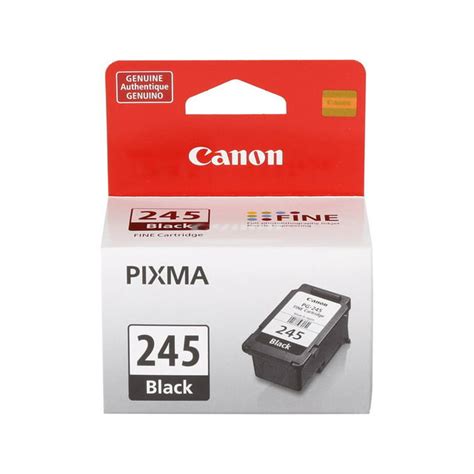 Canon PG-245 Black Ink Cartridge, Single Pack, 180 Page Yield ...