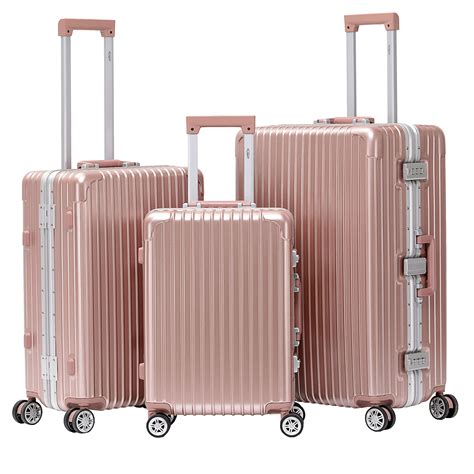Buy Premium Travel Suitcase - 8 Spinner Wheels - Built-in TSA ...