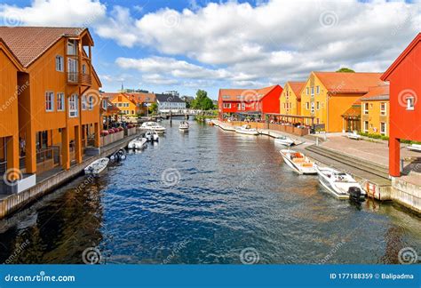 Fiskebrygga District in Kristiansand, Norway Stock Image - Image of norway, district: 177188359