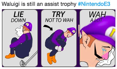 Waluigi is still an assist trophy #NintendoE3 | Waluigi | Know Your Meme