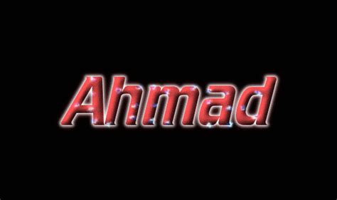 Ahmad Logo | Free Name Design Tool from Flaming Text