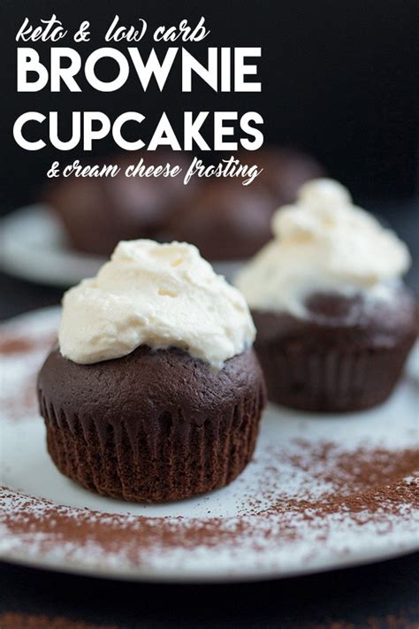 Keto Brownie Cupcakes with Cream Cheese Frosting Recipe | So Nourished