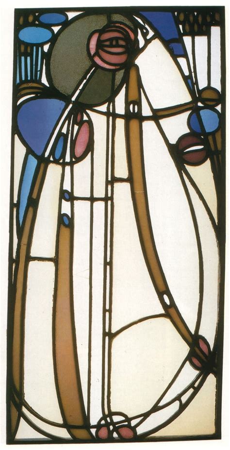 C.R.Mackintosh stained glass panel. Art Nouveau | art nouveau | Pinterest | Glass art, Glasses ...