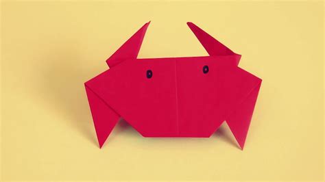 Origami Crab | How To Make paper Crab | Easy Paper Crab - YouTube