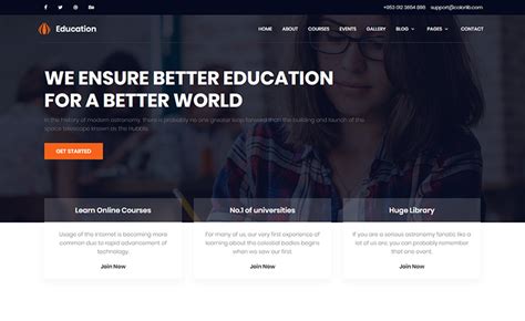 Education - Free HTML5 Responsive Education Template - ThemeWagon